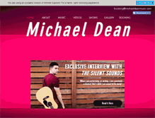 Tablet Screenshot of michaeldeanmusic.com